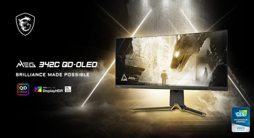 MSI lansează monitorul MEG 342C QD-OLED