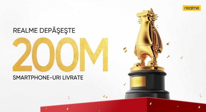 realme depășește 200 milioane de smartphone-uri livrate