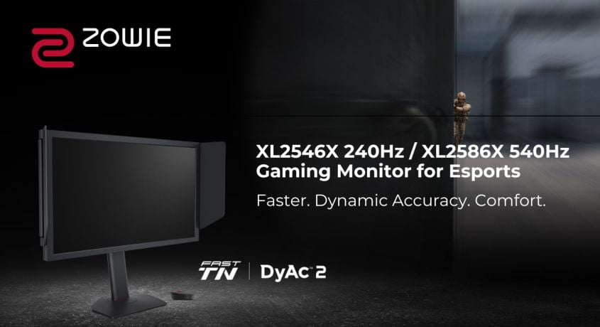ZOWIE prezintă noile monitoare de gaming XL2546X și XL2586X