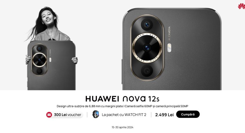HUAWEI nova 12s, disponibil în România