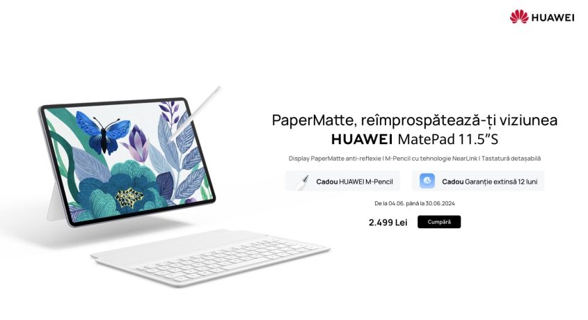Tableta HUAWEI MatePad 11.5″S disponibilă în România